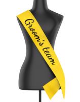 Šerpa s nápisem Groom´s team - kvalitní tisk