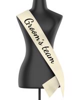 Šerpa s nápisem Groom´s team - kvalitní tisk