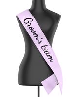 Šerpa s nápisem Groom´s team - kvalitní tisk