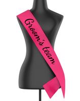 Šerpa s nápisem Groom´s team - kvalitní tisk