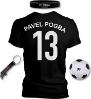 Set Football Fanatics - Pánské černé tričko Pogba