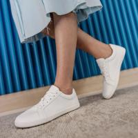 SHAPEN TENISKY FEELIN Uni White Leather Barefoot tenisky - 44