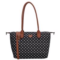 Shopper kabelka Charm London Buckingham - 15,5L - černá s puntíky
