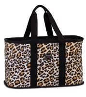 Skládací nákupní košík Punta Easy 46x27x28, 34 L - leopardí vzor
