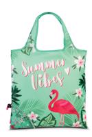 Skládací nákupní taška Punta Summer Vibes 12 L - zelená