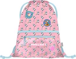 Školní sáček s kapsou BAAGL Minecraft Panda - 16,5 L