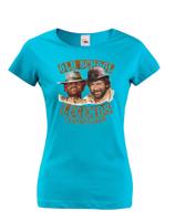 Skvělé dámské tričko s potiskem Old school legends - tričko pro milovníky retro filmů