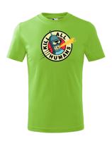 Skvělé dětské tričko Bender kill all humans - tričko pro fanoušky seriálu futurama