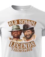 Skvělé dětské tričko s potiskem Old school legends - tričko pro milovníky retro filmů