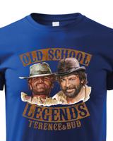 Skvělé dětské tričko s potiskem Old school legends - tričko pro milovníky retro filmů