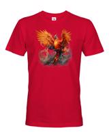 Skvělé pánské fantasy tričko s potiskem Fénix