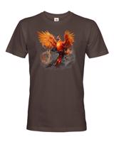Skvělé pánské fantasy tričko s potiskem Fénix
