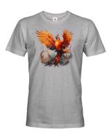 Skvělé pánské fantasy tričko s potiskem Fénix