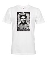 Skvělé retro triko s potiskem Pabla Escobara - pánské retro triko