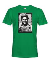 Skvělé retro triko s potiskem Pabla Escobara - pánské retro triko