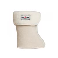 STONZ ZATEPLOVÁCÍ NÁVLEKY Bílé Dětské první zateplené barefoot botičky - 18–19