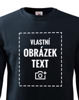 Stylová pánská mikina bez kapuce s vlastním potiskem - doručení již do 24 h