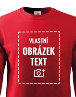Stylová pánská mikina bez kapuce s vlastním potiskem - doručení již do 24 h