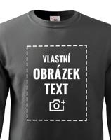 Stylová pánská mikina bez kapuce s vlastním potiskem - doručení již do 24 h