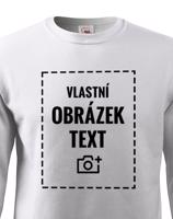 Stylová pánská mikina bez kapuce s vlastním potiskem - doručení již do 24 h