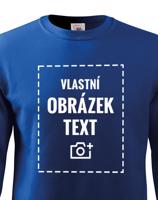 Stylová pánská mikina bez kapuce s vlastním potiskem - doručení již do 24 h