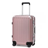 Supercase cestovní kufr s pevným hliníkovým rámem - nude - 42L KSS2481