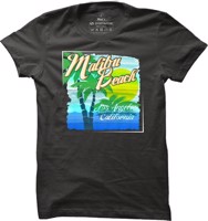 Surfové tričko Malibu Beach pro muže