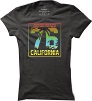 Surfové tričko Ocean Beach California pro ženy