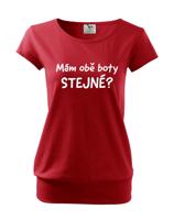 Těhotenské tričko Mám obě boty stejné? - tenhle potisk si zamiluješ!