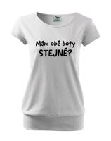 Těhotenské tričko Mám obě boty stejné? - tenhle potisk si zamiluješ!