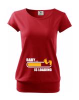 Těhotenské tričko pro budoucí maminky Baby... is loading