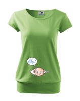 Těhotenské Tričko s motivem Kuk z bříška - tenhle potisk si zamiluješ!