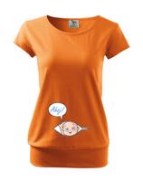 Těhotenské Tričko s motivem Kuk z bříška - tenhle potisk si zamiluješ!