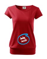 Těhotenské tričko s vtipným motivem Baby inside