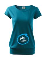 Těhotenské tričko s vtipným motivem Baby inside