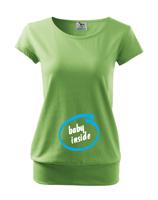 Těhotenské tričko s vtipným motivem Baby inside