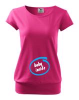 Těhotenské tričko s vtipným motivem Baby inside