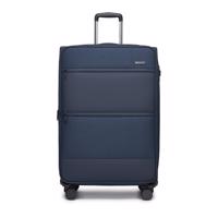 Textilní rozšířitelný kufr British Traveller 128 L - navy