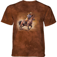 The Mountain Dětské tričko s dívkou na koni Velikost: XL