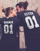 Trička pro páry  Bonnie and Clyde 2 - pozor, jen pro zlobivé kluky a holky