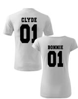 Trička pro páry  Bonnie and Clyde 2 - pozor, jen pro zlobivé kluky a holky