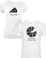 Trička pro páry Pizza - ideální trika pro zamilované