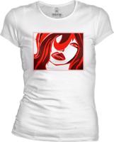 Tričko bílé dámské Klárka - Dívka