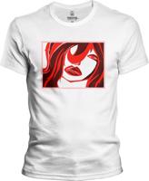 Tričko bílé pánské Klárka - Dívka