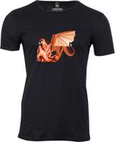 Tričko černé pánské Klárka - Drak