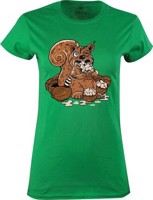 Tričko dámské Zombie veverka