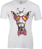 Tričko pánské Hipster Giraffe