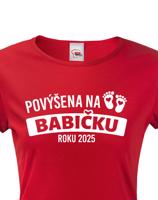 Tričko pro budoucí babičku roku 2025 - skvělý dárek
