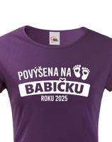 Tričko pro budoucí babičku roku 2025 - skvělý dárek