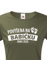 Tričko pro budoucí babičku roku 2025 - skvělý dárek